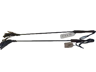 Rouge Riding Crop with Rounded Wooden Handle