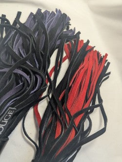Rouge small suede flogger leather handle