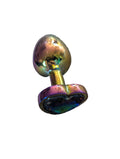 Oil slick iridescent diamond butt plug