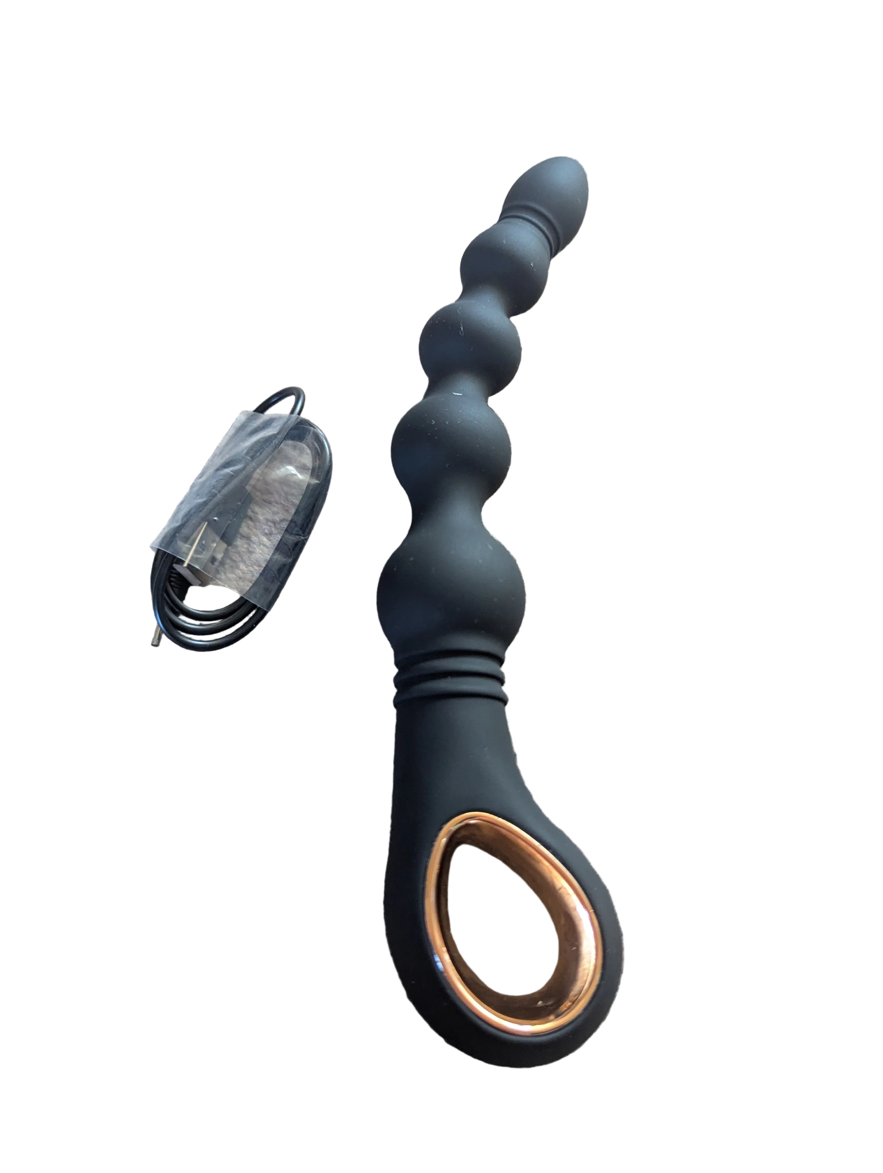 Digit Black and Rose Gold Beaded Vibe 9 Inch