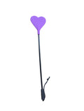 Purple silicone heart crop