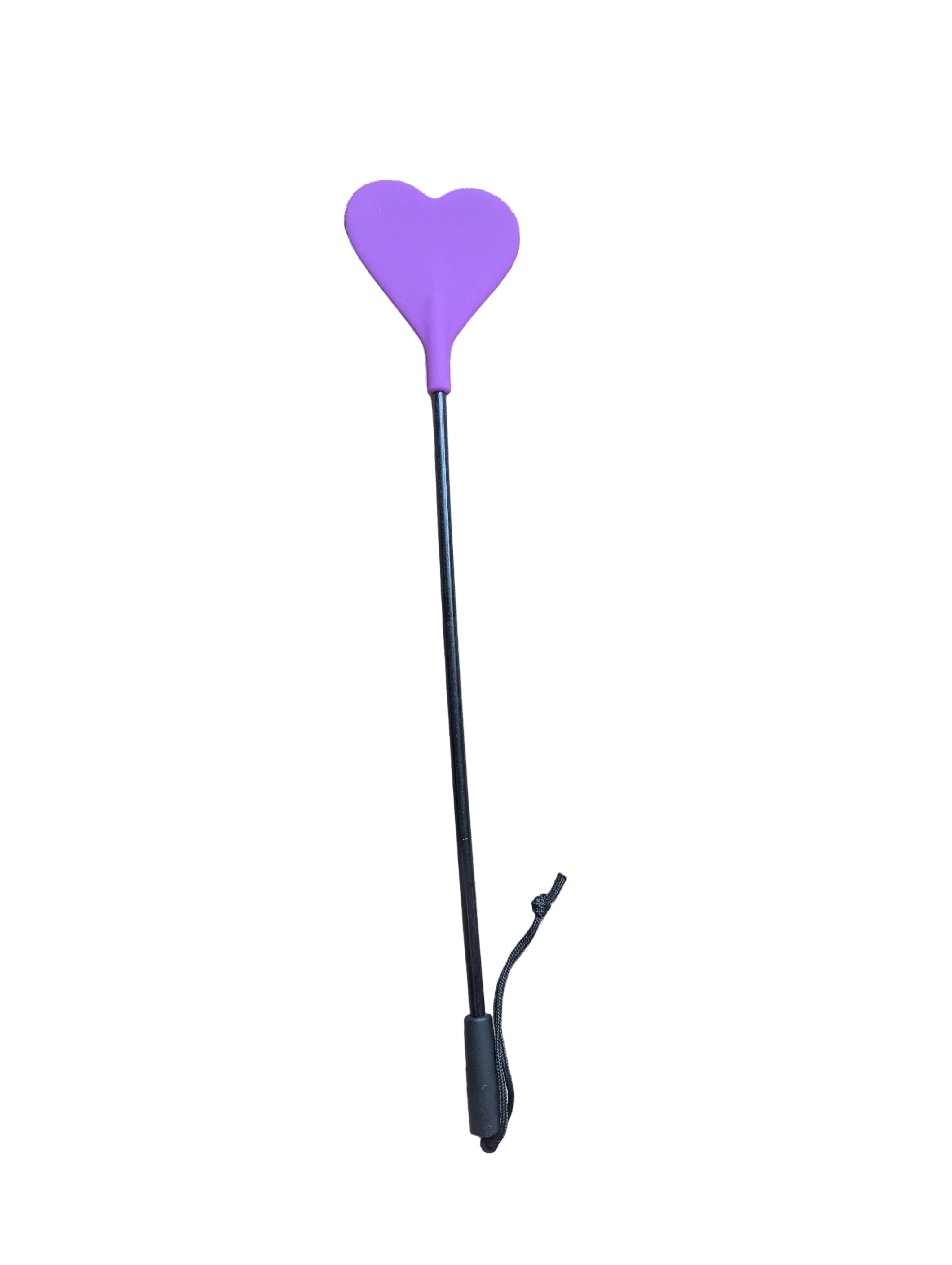 Purple silicone heart crop