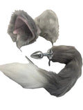 Furry tail butt plug and ear set