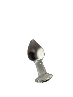 Glass diamond butt plug