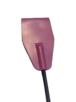 Rouge leather riding crop
