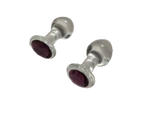 Glass diamond butt plug