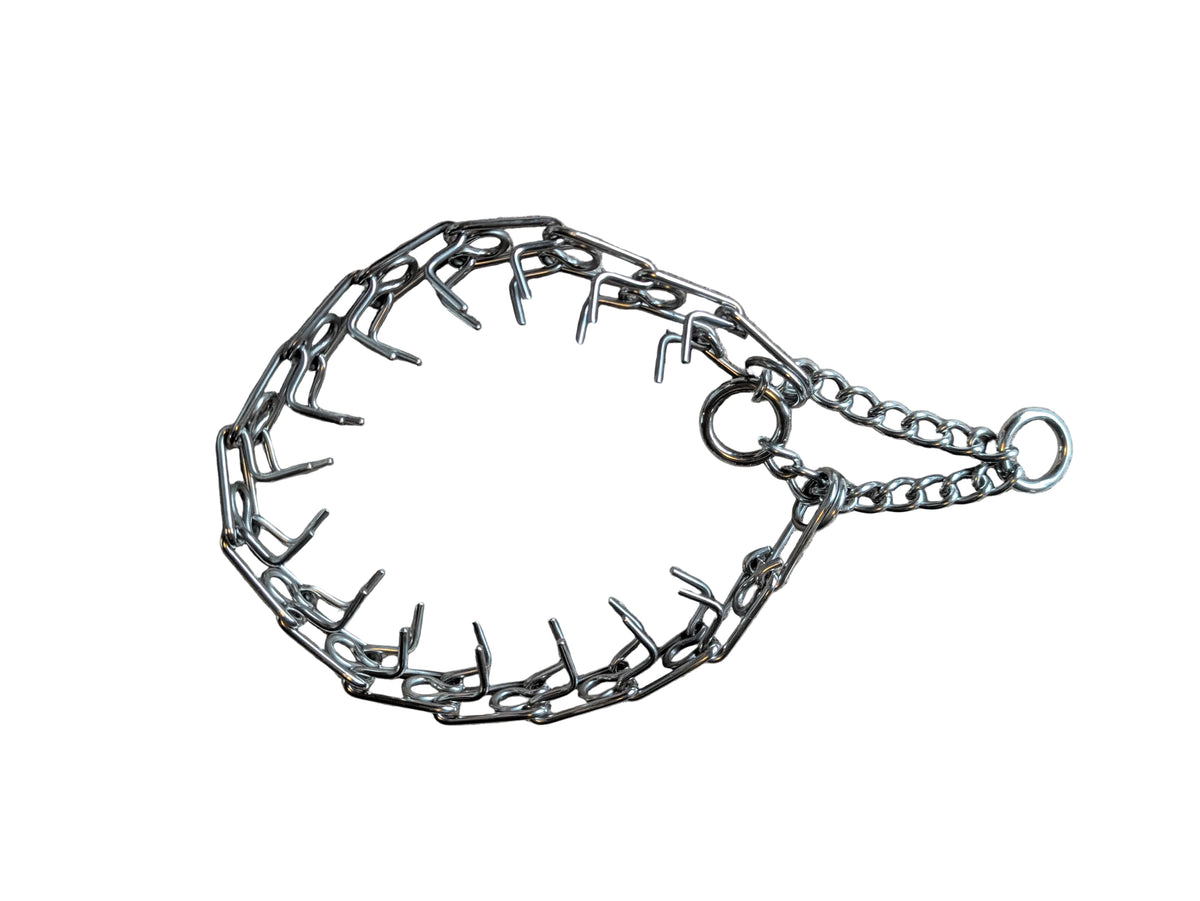 Stainless Steel Prong Collar – Adjustable BDSM Training Collar