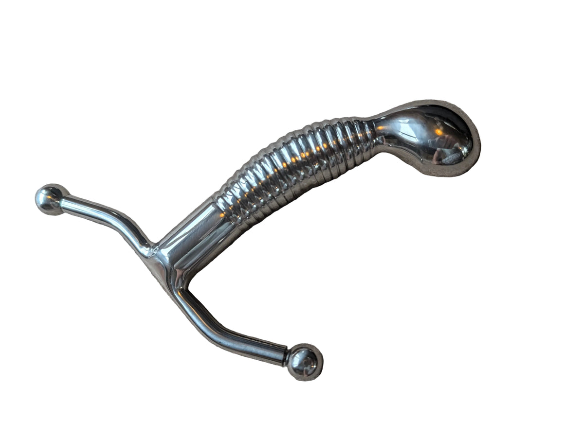 Ribbed G-Spot Stimulator – Stainless Steel