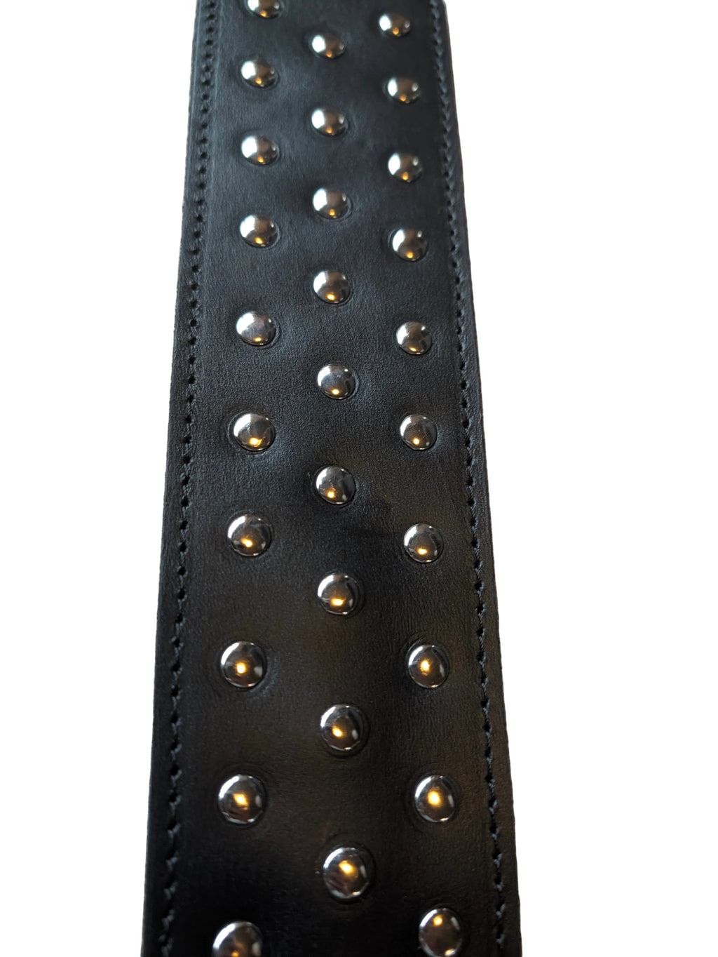 Studded leather paddle