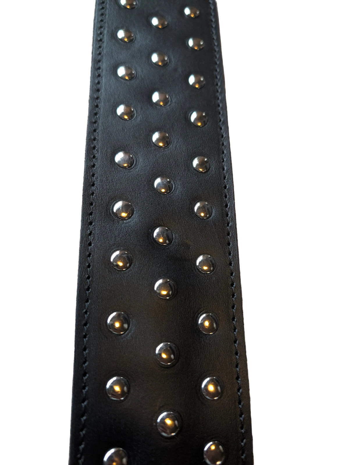 Studded leather paddle
