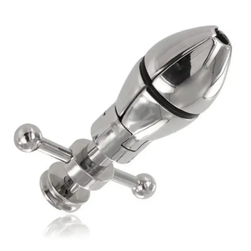 Expanding Stainless Steel Anal Plug - Large