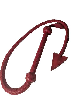 Red devil tail bull whip