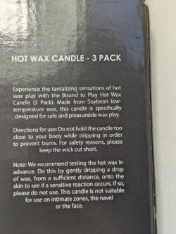 Bound to Play Hot Wax Candles (3 Pack)