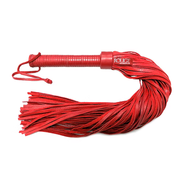 Rouge Leather Handle, Leather Flogger
