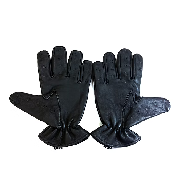 Rouge leather vampire gloves