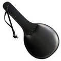 Rouge leather padded ping pong paddle