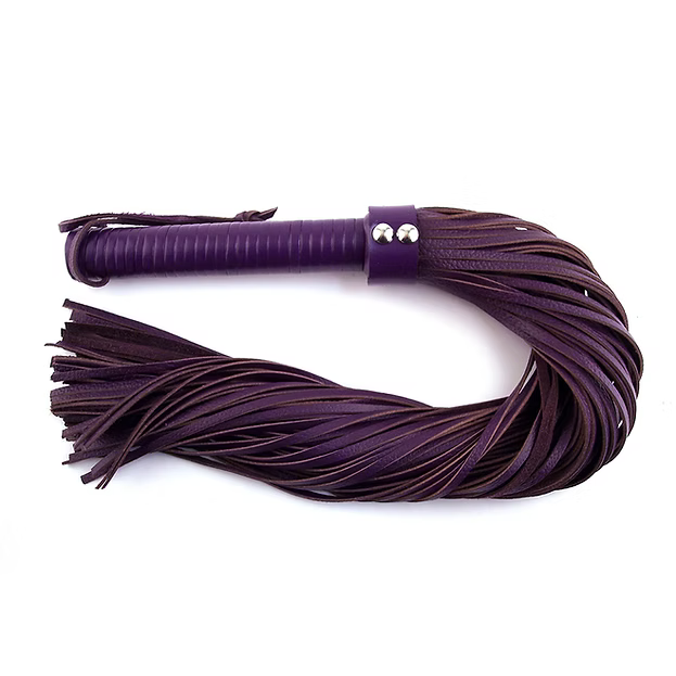 Rouge Leather Handle, Leather Flogger