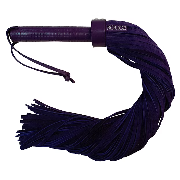 Rouge Leather Handle, Suede Flogger