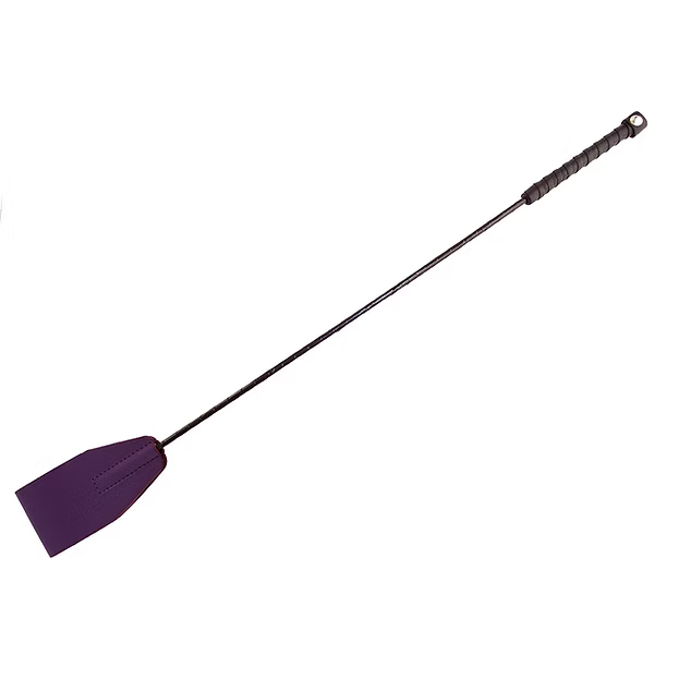 Rouge leather riding crop