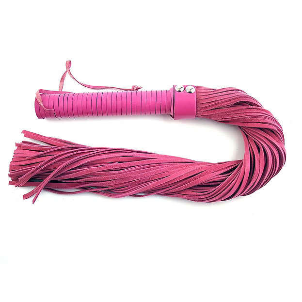 Rouge Leather Handle, Suede Flogger