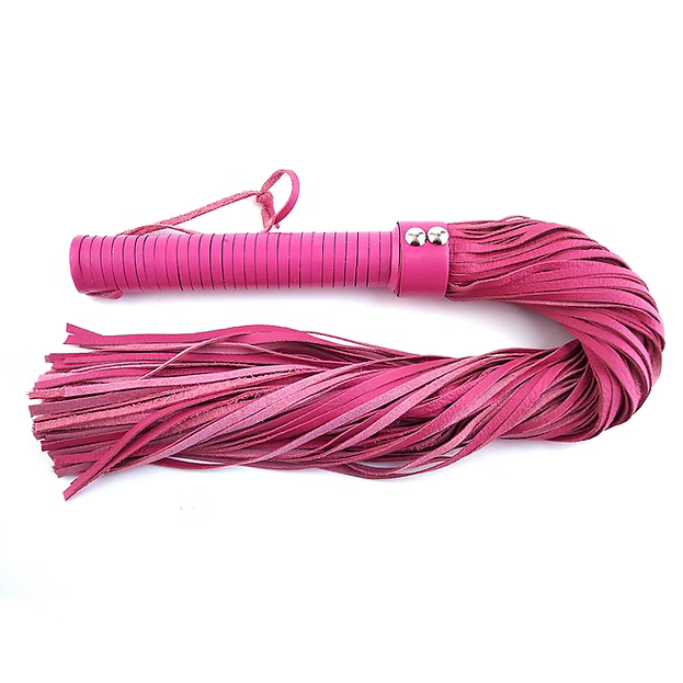 Rouge Leather Handle, Leather Flogger