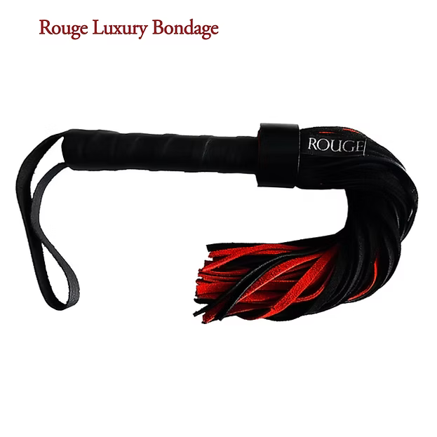 Rouge small suede flogger leather handle