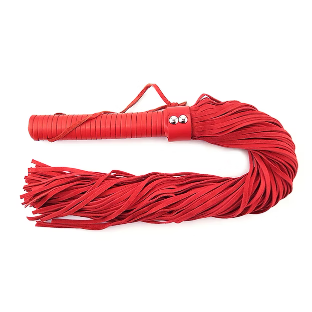 Rouge Leather Handle, Suede Flogger