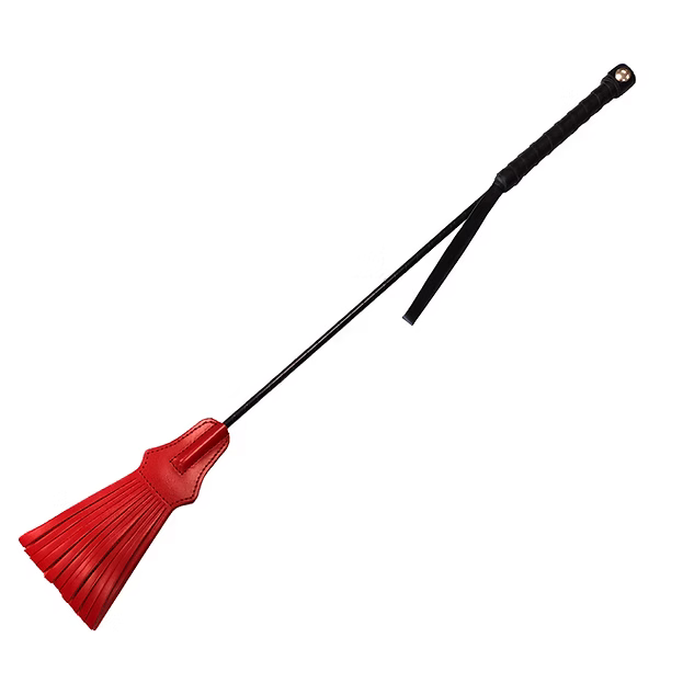 Rouge Tasselled Riding Crop