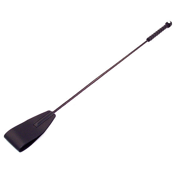 Rouge leather riding crop