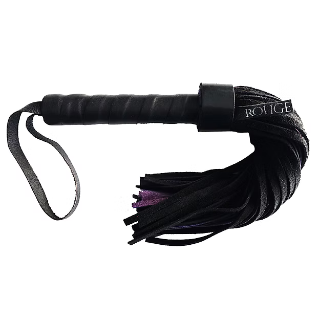 Rouge small suede flogger leather handle