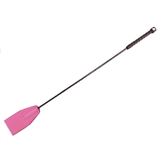 Rouge leather riding crop