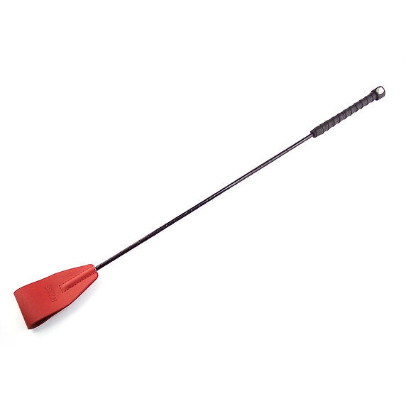 Rouge leather riding crop