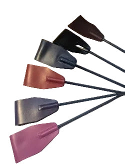 Rouge leather riding crop