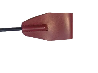 Rouge leather riding crop