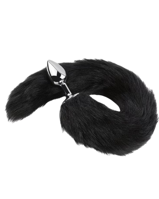Furry tail butt plug