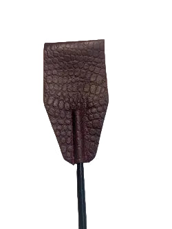 Rouge leather riding crop