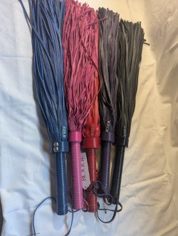 Rouge Leather Handle, Leather Flogger