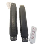 Rouge leather wristband