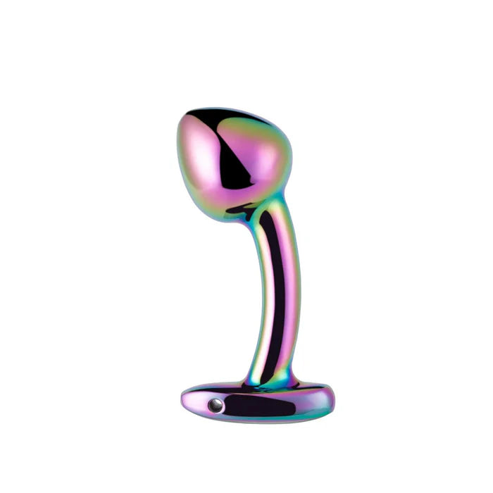 Oil slick iridescent diamond butt plug